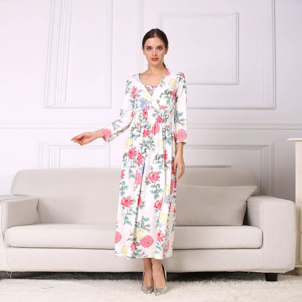 Emotion Moms NEW Floral Cotton Blend Maternity Clothes for Pregnant Women Lactation Dress Long Breastfeeding Dresses Emotion Moms NEW Floral Cotton Blend Maternity Clothes for Pregnant Women Lactation Dress Long Breastfeeding Dresses