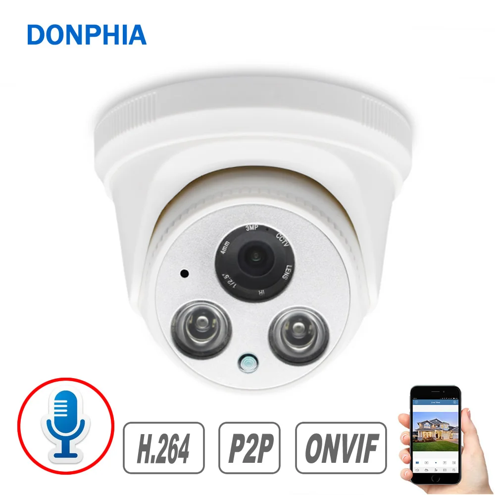 Beste Audio Opname IP Camera met Microfoon 1080 p Security Camera 2MP Indoor voor Video Surveillance IR Nachtzicht Telefoon Horloge