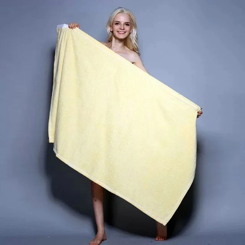 Simple Hotel Travel Bath Towel Cotton Sexy Bathrobes Women Washcloth