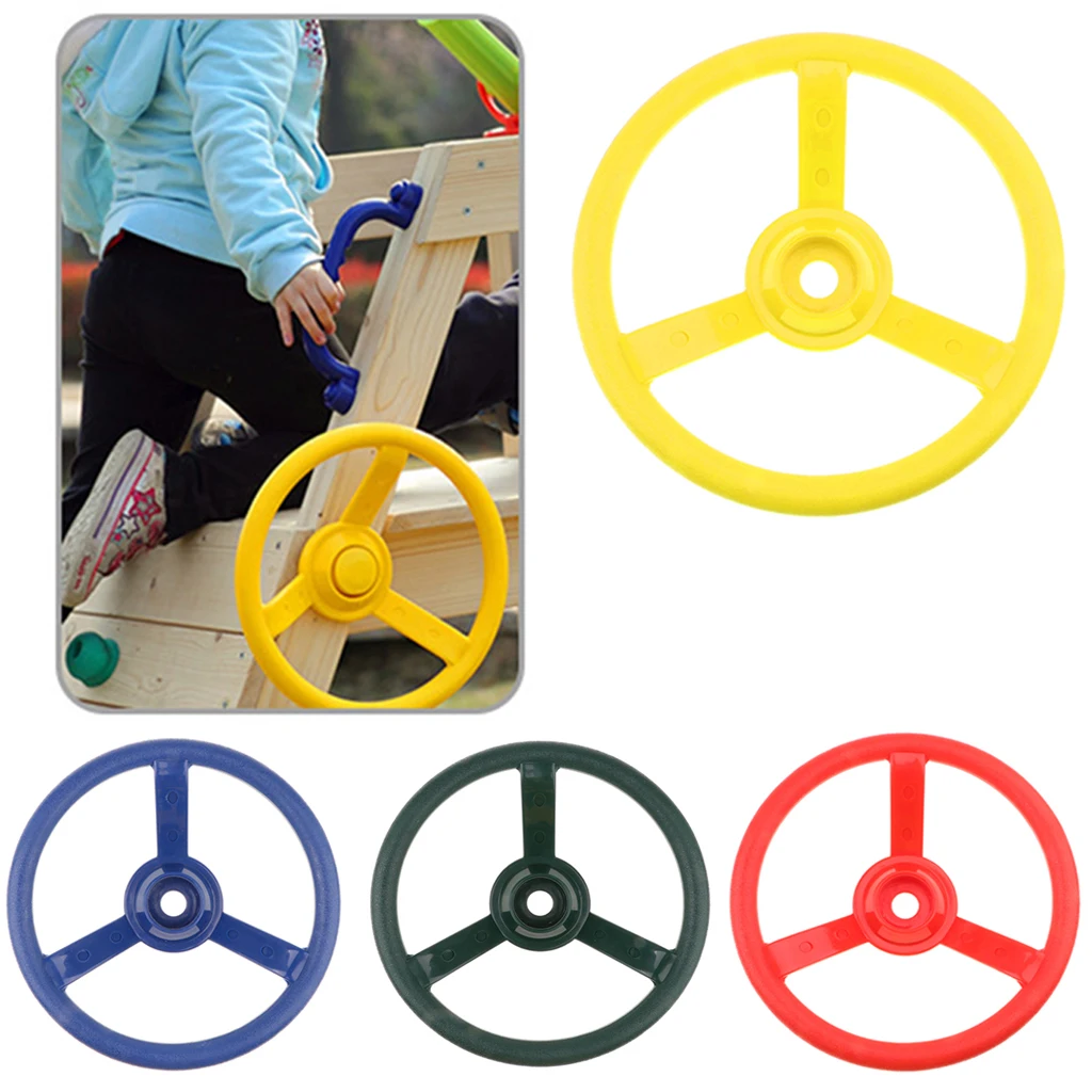 30cm Kids Steering Wheel Toy Swing Set Accessory Pirate Ship Wheel Outdoor Gym Sports Garden Game Climbing Frame