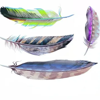 

New Styling Car Sticker 3D Feather Design Car Decal Decoration Sticker DIY Scratch Repair Sticker Car Body Exterior Accessories