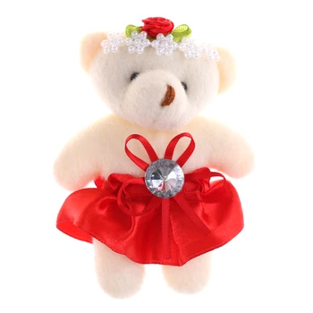

Cartoon Teddy Stuffed Bear 12cm lovely Small Plush Toy Teddy Bear,Wedding Gift For Lovers Animal Soft Plush Doll Keychain