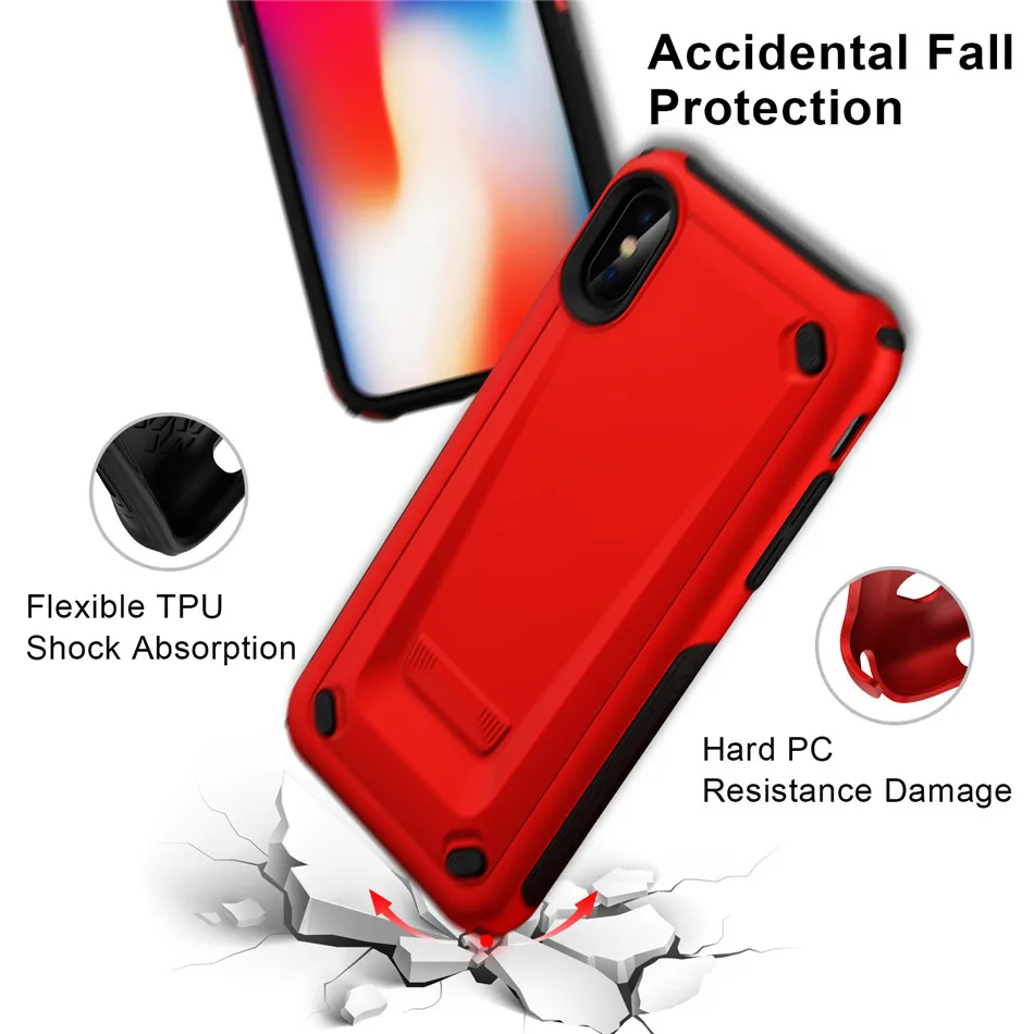 

Shockproof phone case For apple Iphone 6 6s 6P 7 7P 8 8P X XR Plus Luxury mobile Phone Cover neo