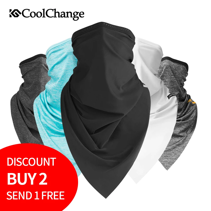 CoolChange الصيف الرياضة في الهواء الطلق وشاح الدراجات باندانا دراجة معدات أغطية الرأس ركوب الرقبة قناع الدراجة مثلث عقال وشاح