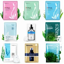 Hyaluronic acid Alginate Face Mask whitening facial fabric masks for face Moisturizing sleep korean FACE MASKS lanbena skin care