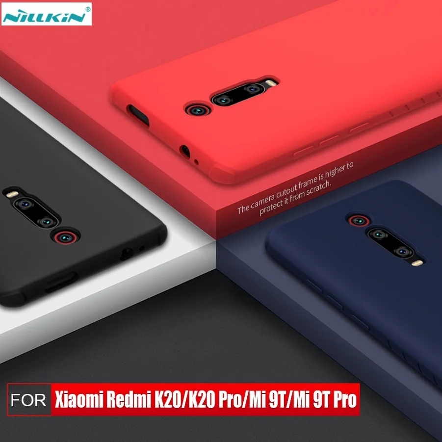 NILLKIN For Xiaomi Redmi k20 Pro Case Cover Smooth Silicone Rubber-wrapped Back Xaomi Mi 9t K20 |