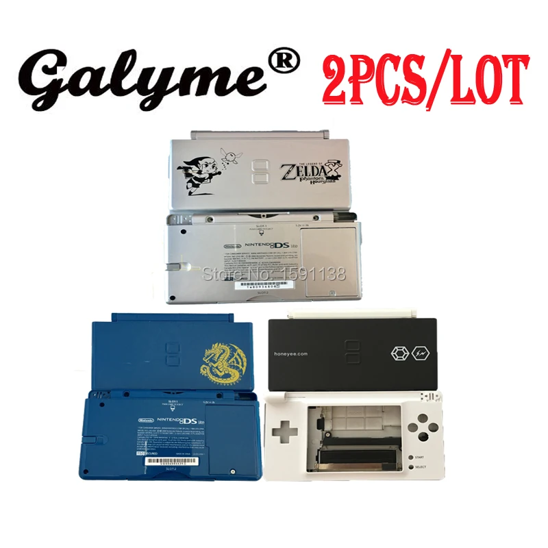 

2pcs/lot Hot Housing Case with Full Buttons Cartoon Version Design for NintendoNdsl DS Lite Housing Shell Cover Case Replacement