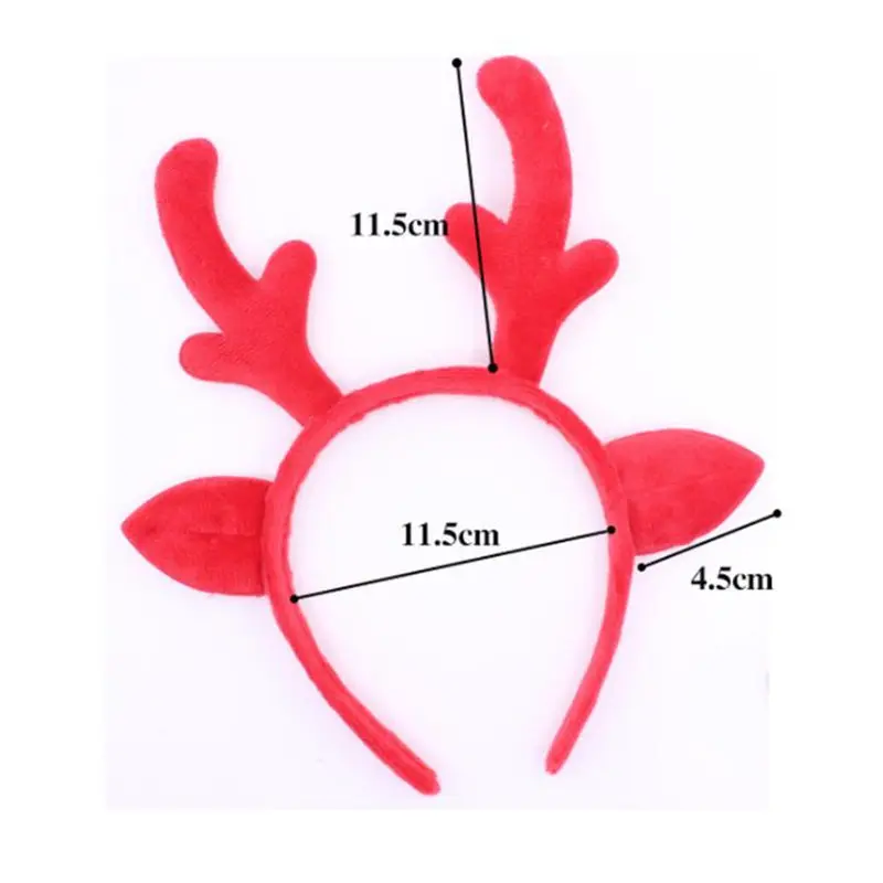 Олень оленьи рога, для волос обруч Рождество Дети повязка Головные уборы Для Детский Рождественский костюм вечерние украшение для ушей F20173923