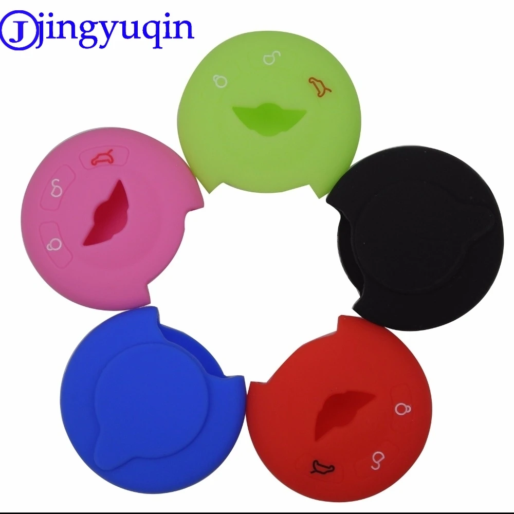 Сменный силиконовый чехол jingyuqin для смарт карты с 3 кнопками 10 шт.|smart key case|case for bmw