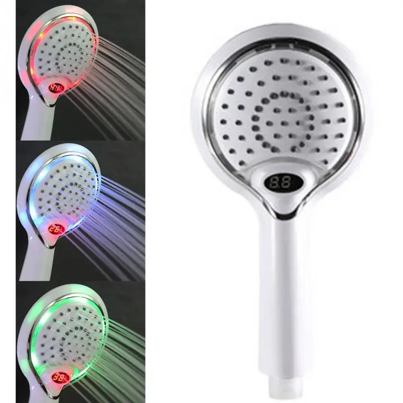 Hot Sale LED Temperature Control Shower Led handheld Material ABS