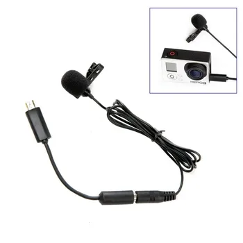 

BOYA BY LM20 BY-LM20 Pro 3.5mm Clip Sports External Microphone Clip Mic Mini USB For GoPro Hero 4 3+ 2 Video