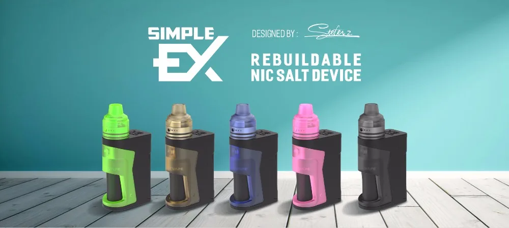 Original Vandy Vape Simple EX Kit 4ml Bottle Pod RDA Tank Rebuildable Nic Salt EX Squonk Kit Vaporizer Electronic Cigarette Vape 01 (2)