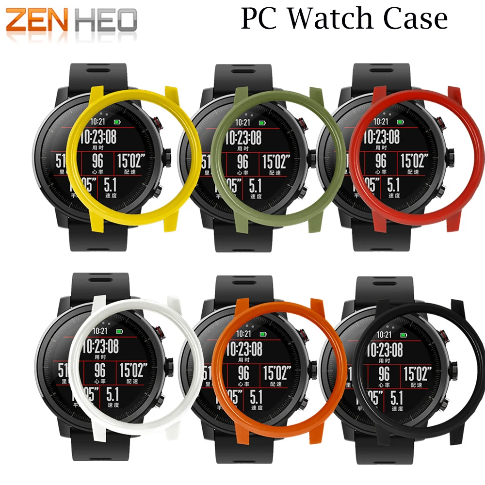Защитный чехол из поликарбоната для xiaomi huami amazfit 2 2S stratos защита часов цветные