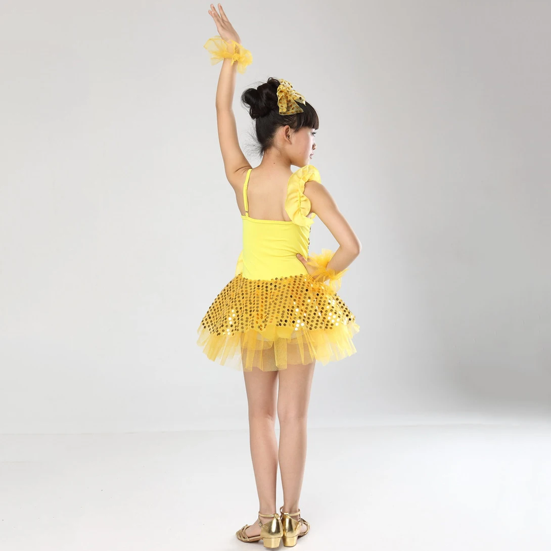 Дети платье для самбы бальное танцев девочек Одежда костюм Vestido Baile Latino детей