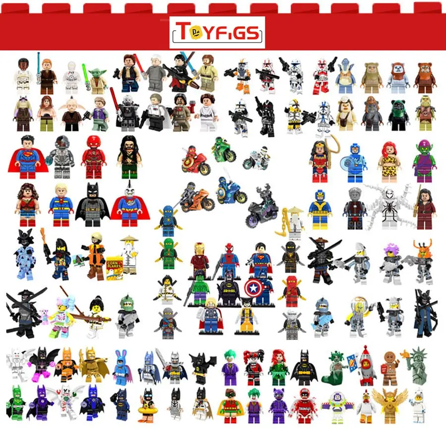 

Single Sale brick Figures Building Blocks 14 Sets Superheros Ninjago Star Wars Compatible With LegoINGly KIDS TOYS gh10