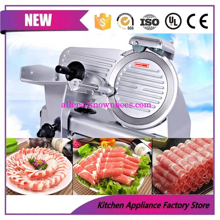 

6 inch blade diameter 195mm High quality electric meat slicer machine,frozen meat slicing machiner for commercial use home use