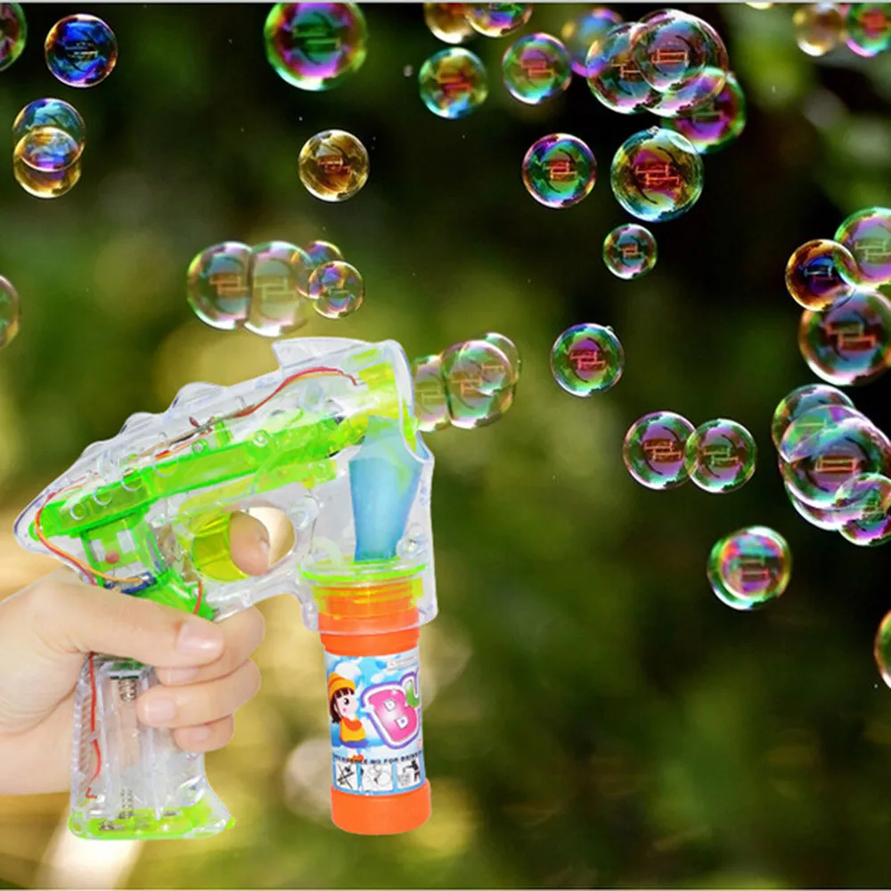 

Children Bubble Gun Set Summer Bubble LED Light Machine Outdoor Funny Toys for children Outdoors games A1