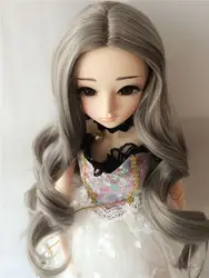 2018 Новое поступление 1/3 1/4 1/6 1/8 BJD SD Dollg серый волнистые парик для куклы BJD волос Бесплатная доставка