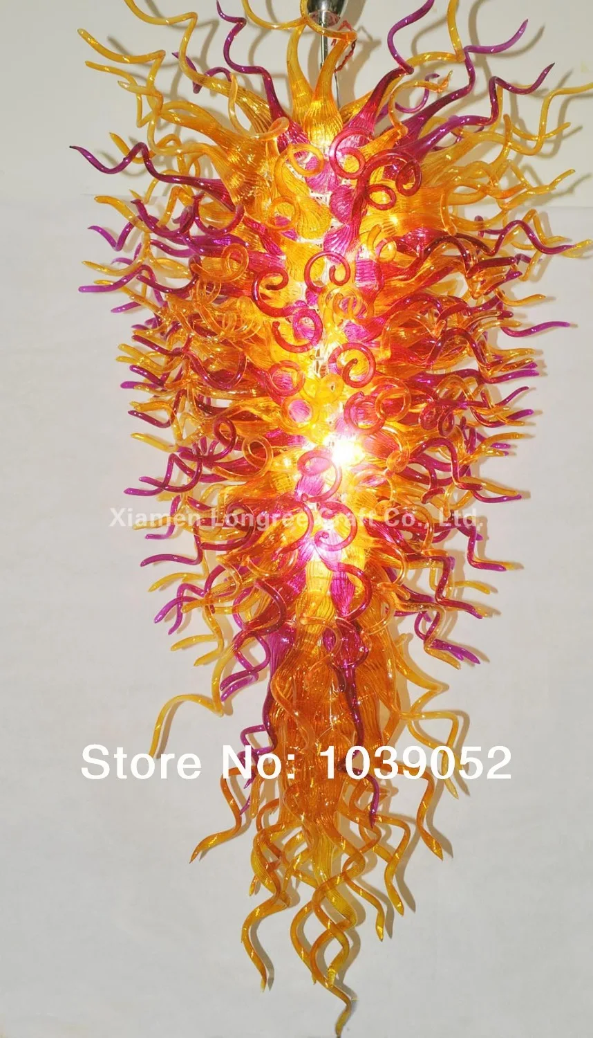 

Large Hotel Or Home Decorative LED Crystal Big Amber Chandeliers