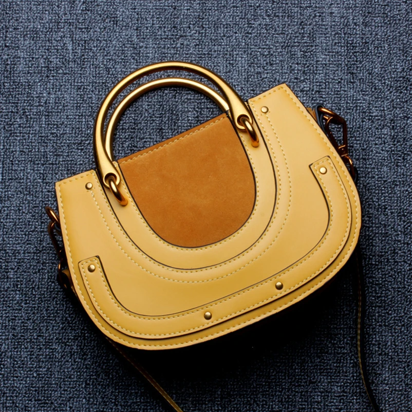 Nevenka Geniune Leather Shoulder Bag Female Saddle Bag Ladies Vintage Crossbody Bag 05