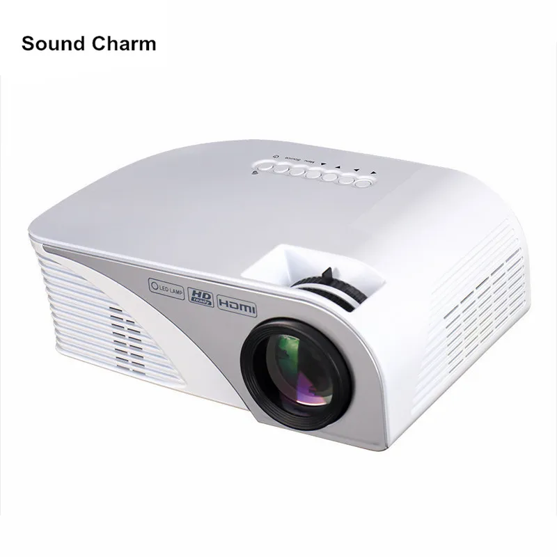 

Newest Mini Portable LED Projector 1200Lumens RD805B Max 120" Screen Optical Keystone AV/VGA/SD/USB/HDMI for Video Game Movie