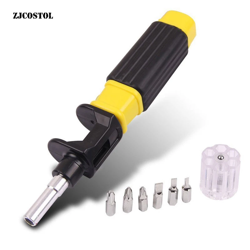 

ZJCOSTOL 6 In 1 MultiFunction Screwdriver Rotation Combination Screwdriver Rapid Telescopic Switch Portable Hand Tool Tournevis