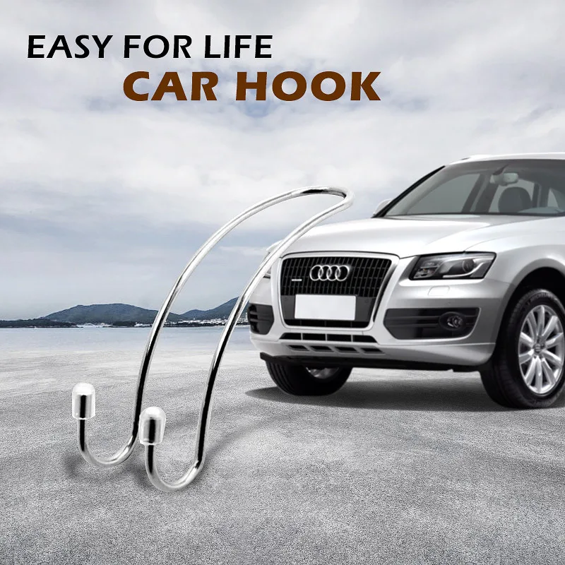 

Vehicle Car Seat Back Hooks Trunk Organizer Headrest Hanger Truck Handbag Shopping Bag Car Storage Hanger Truck Accessories