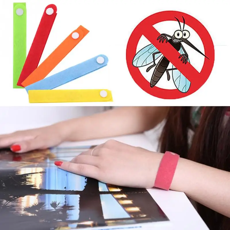 10pcs/set Mosquito Repellent Bracelet Hand Strap Fabric Mosquito