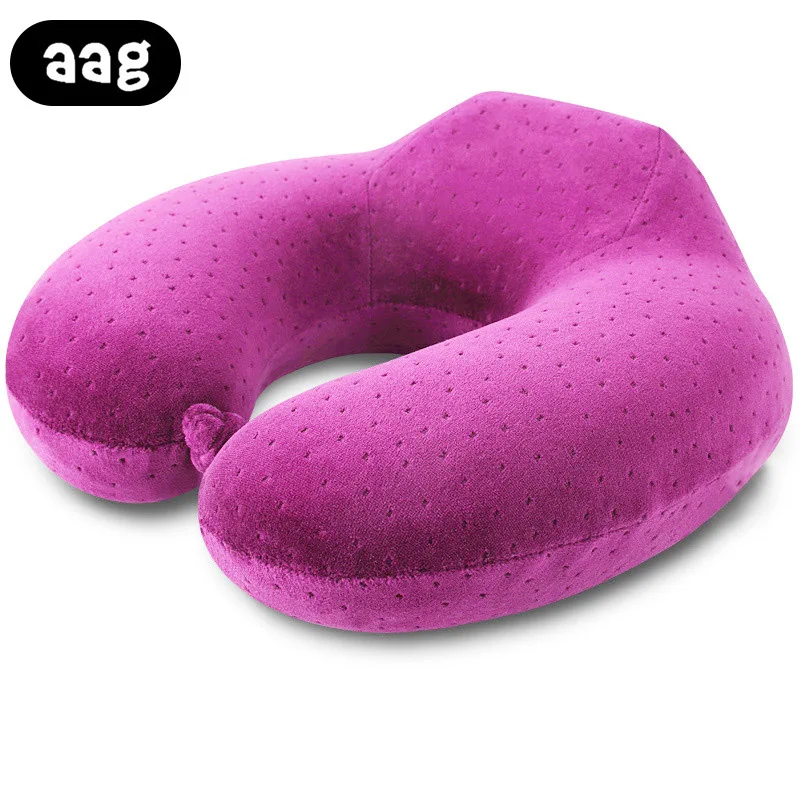 AAG u-образная подушка для путешествий Memory Foam подушка под шею подголовник для здоровья подушка для автомобиля, самолета для Дома Офиса Nap подушка - Цвет: red