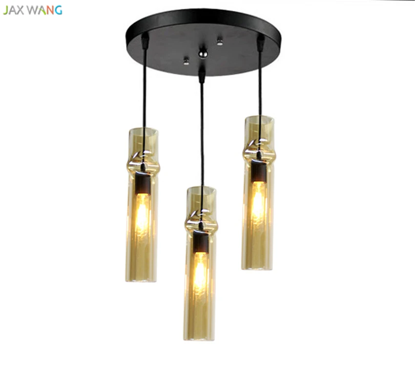 

Danish Retro Vintage Handmade Glass Pendant Lights Dining Room Bar Restaurant Cafe Led Irregular Lamps Blown Hanging Fixtures