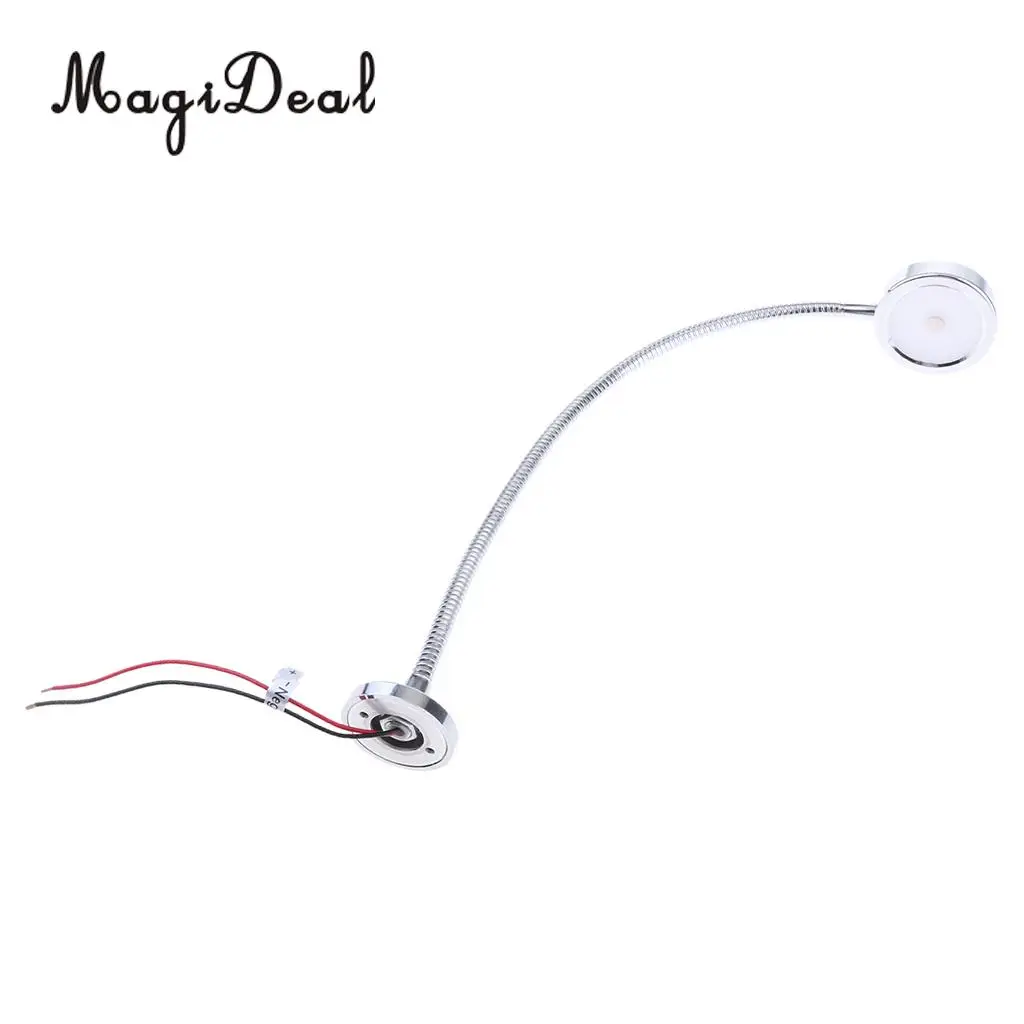MagiDeal Waterproof 12V Interior LED Reading Light Touchable Switch Lamp Rotated Marine Boat RV Yacht Replacement Accessories