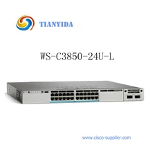 Катализатор 3850 24 порта POE Stackable Switch WS-C3850-24U-L 92 Гбит/с
