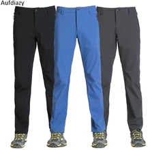Aufdiazy Для Мужчин's Waterpoof стрейч быстросохнущая Кемпинг Пеший Туризм Брюки Спорт на открытом воздухе треккинг Восхождение рыболовные брюки JM113
