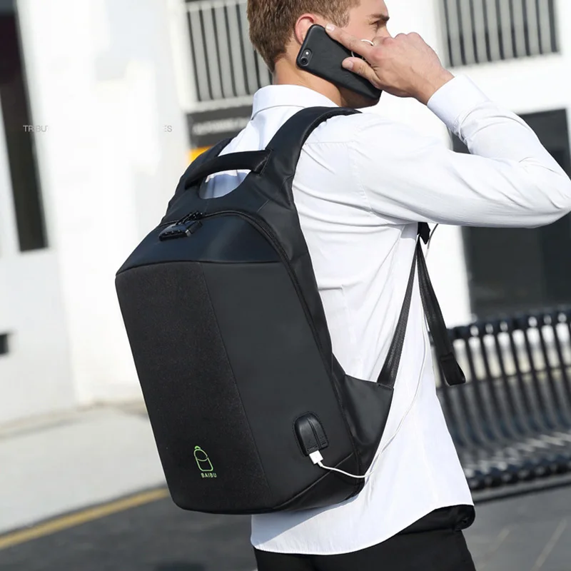

Outdoor Sport Gym Bags Shoulder Backpack Sport Bag For Teenager USB Charge Computer Anti-theft Laptop Backpack Fitness Bag 25