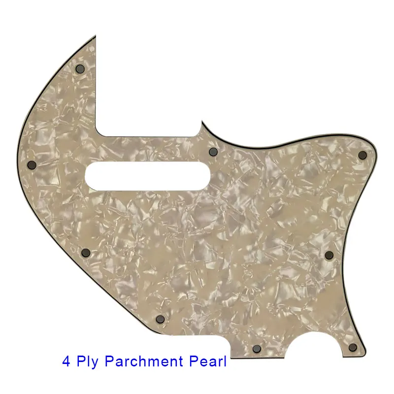 Pleroo гитарные аксессуары Pickguard 9 винт для Fender Merle Haggard Signature Telecaster Модифицированная Thinline гитарная пластина для царапин - Цвет: parchment pearl