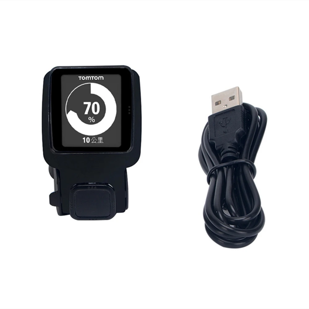  Ersatz USB Datenkabel und Lade Cardle Ladegerät für TomTom Runner + HRM/Runner Cardio/Multi-Sport +