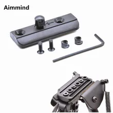 20 мм KeyMod Слинг поворотный шпилька Харрис Стиль углеродного волокна сошки адаптер Fit Handguard Пикатинни винтовка принадлежности для охоты