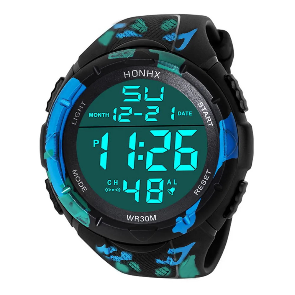 

NEW Mens Watch LED Digital Date Sports Army Males Quartz Watch Outdoor Electronics Men Clock Relogio Masculino 2019 hot sale