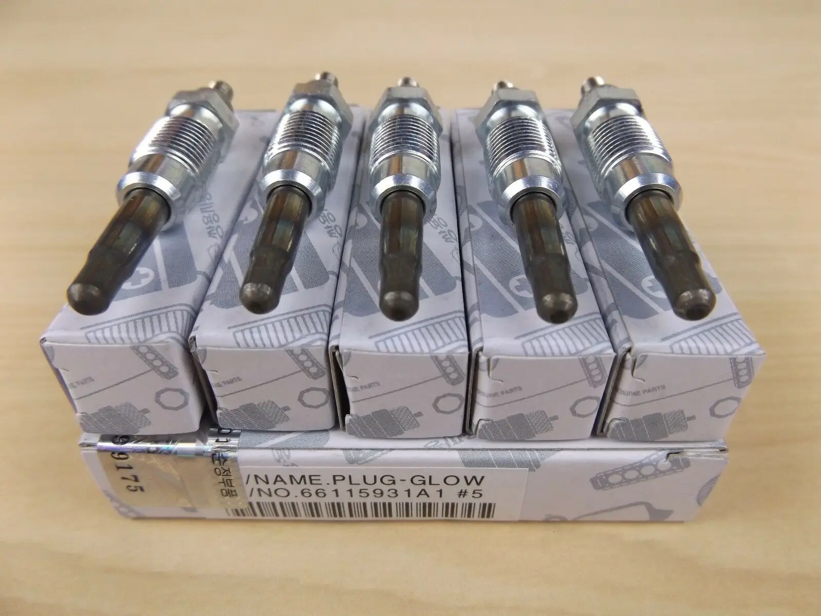 

For Ssangyong Musso Sports Ute 5 CYL 2.9 L Turbo Diesel Gowi Plug Set(5 EA) Glow Plugs: KORANDO w/OM600E/G #66115931A1 93~05