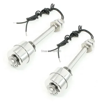 

2 Pcs / Lots x ZS10010 Fish Tnak Pool Liquid Water Level Sensor Vertical Stainless Steel Single Ball Float Switch