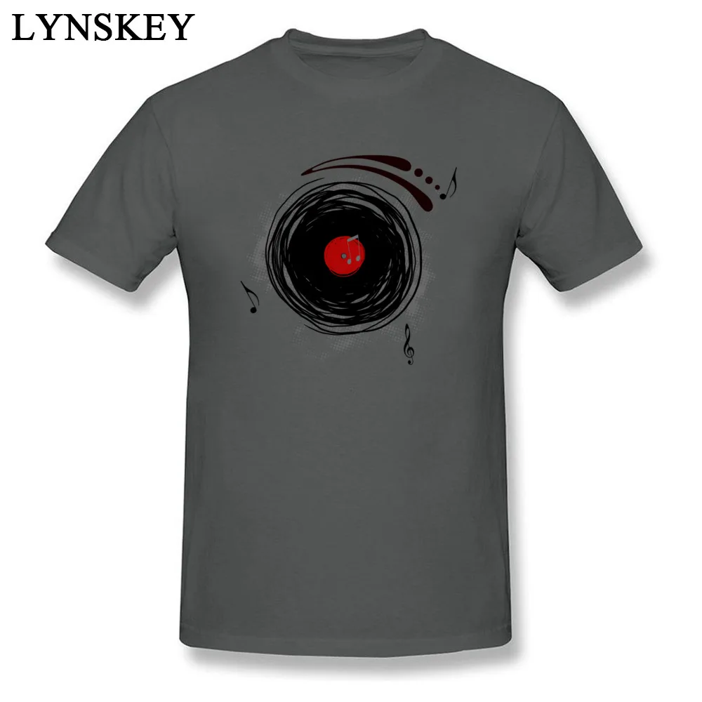 Faddish Male T-shirts Crew Neck Summer/Fall Short Sleeve 100% Cotton Tops Shirt Casual Group Clothing Shirt Top Quality Vinyl Records Retro Grunge DJ Art carbon