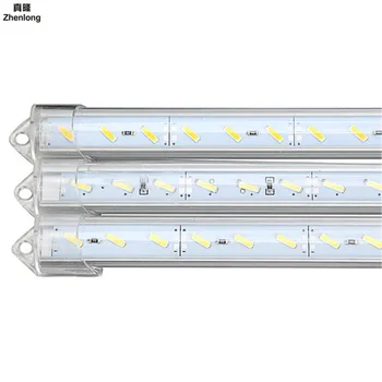 

36 SMD 7020 50CM DC12V with Cover Jewelry Counter Car Hard Light Bar Lamp Trough Lapm Box Dark Trough Cabinet Lighting Decor Led