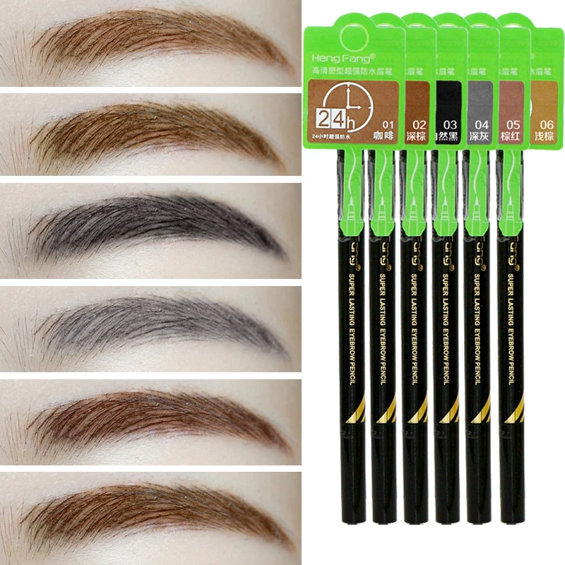 

HengFang Professional Maquillaje Brown Liquid Eyebrow Pencil Makeup Eyebrow Enhancer Waterproof Black Eye Brow Pen