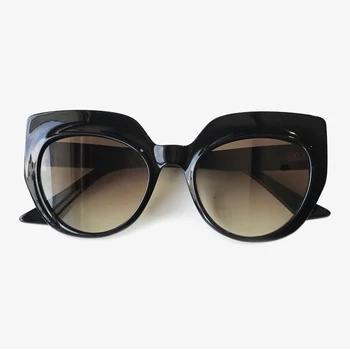

2019 New Cat Eye Women Sunglasses Oversize Men Vintage Big Frame Sun Glasses Female Eyewear Black Sunglasses Brand Designer