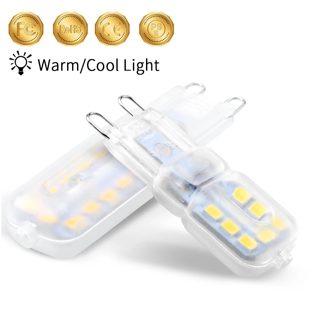 

Mini Led Lamp G9 LED 220V Ampoule Led G9 Spot Bulb 3W 5W Crystal Chandelier Light Energy Saving Home Decoration Lamps SMD 2835