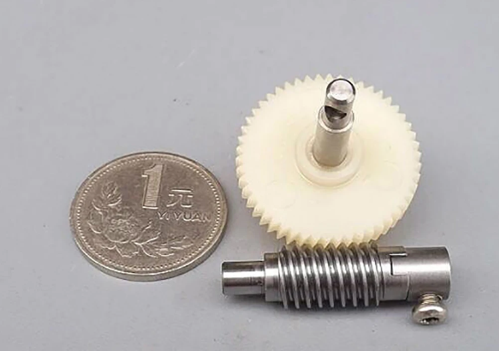 1 Juego de engranajes de reducción de gusano de plástico nuevo juego de engranajes reductores de velocidad de rueda de Metal para accesorio de bricolaje