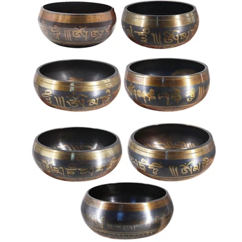 

1PC Tibetan Bowl Singing Bowl Decorative-wall-dishes Home Decoration Decorative Wall Dishes Tibetan Singing Bowl