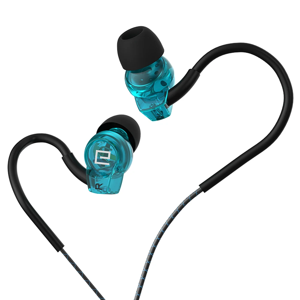 Langsdom SP80B Sport Earphones for Phone Super Bass Headsets Hifi Running Earphone 3.5mm In-ear Stereo Earbuds with Microphone - Цвет: blue