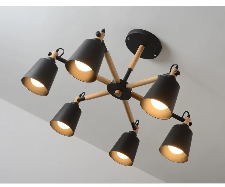 LukLoy люстра современная кухонная лампа гостиная светильники для фойе кухонный светильник, светодиодный светильник с деревянной веткой