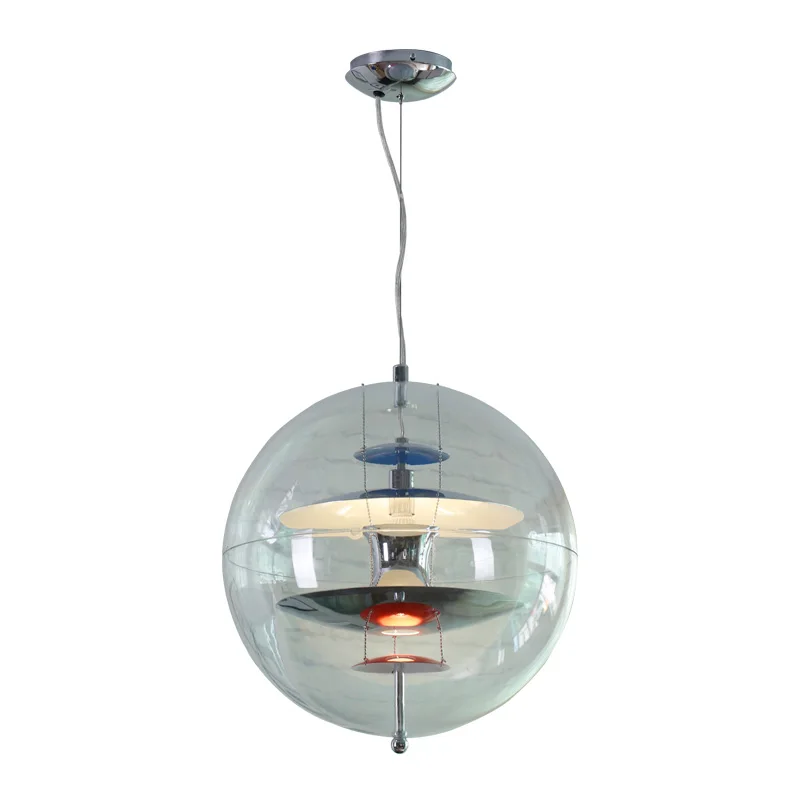 

New Post-modern acrylic ball Chandelier Parlor bedroom study hotel toggery decoration LED lamp Gu10 bulb 3W light source JINLE
